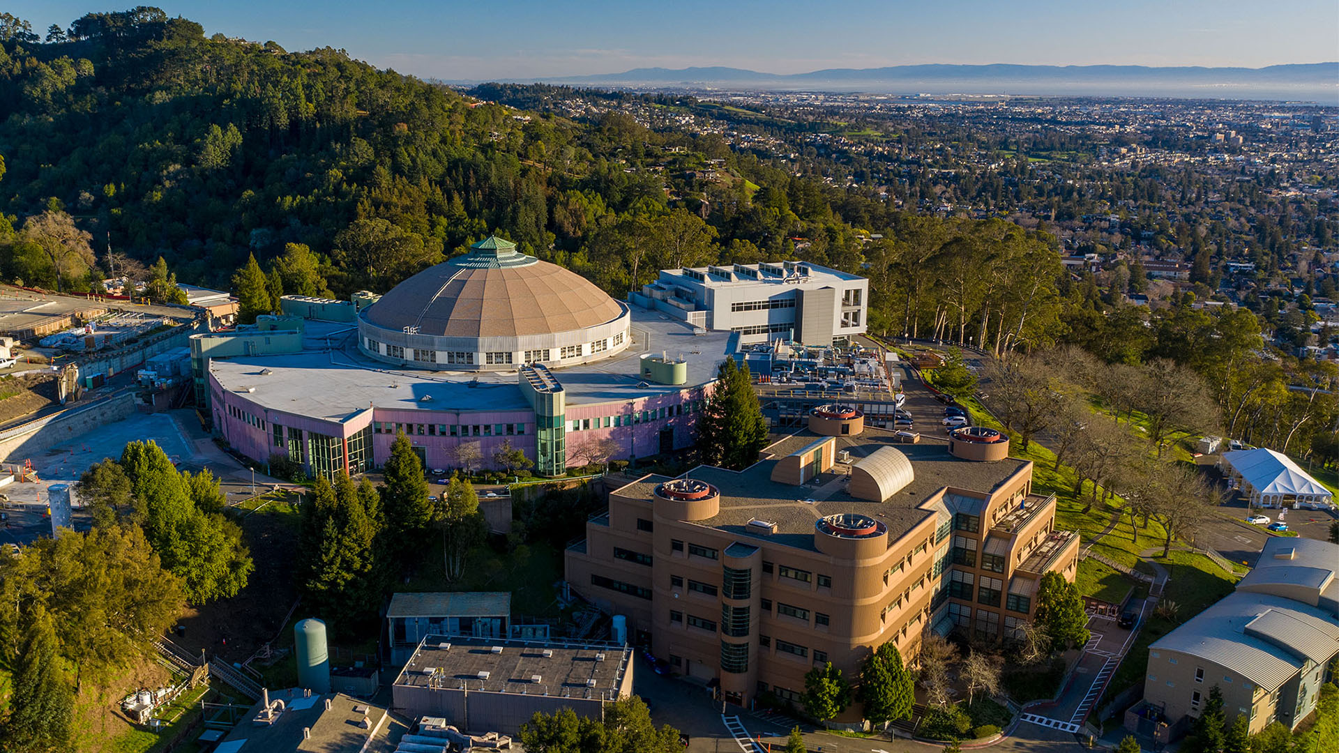 Aerial photo of Berkeley Lab